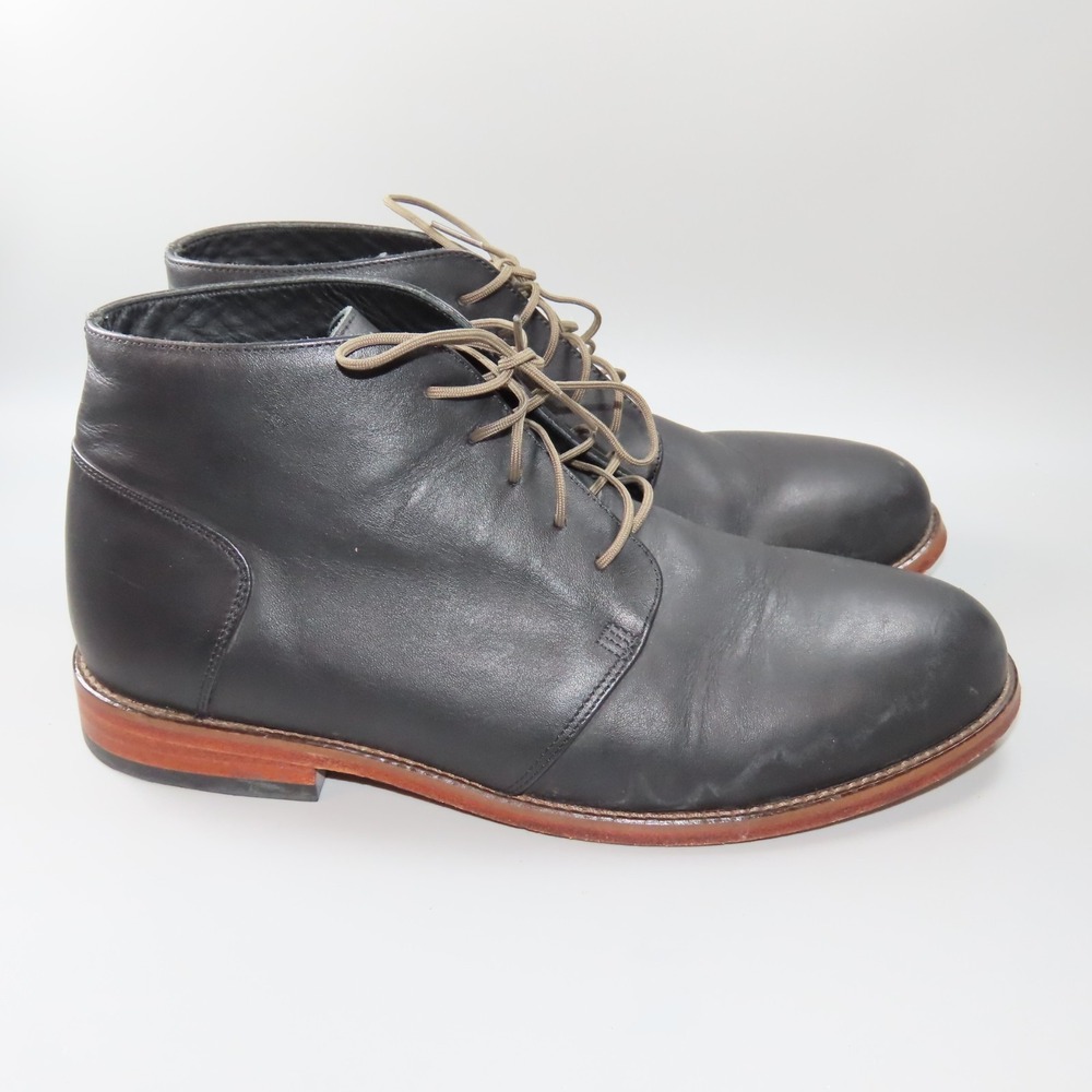 Nisolo Everyday Chukka Boot Black Leather Mens 8.5 Casual Outdoors Made In Peru